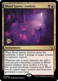 Blood Spatter Analysis - Prerelease Cards - Magic: The Gathering card