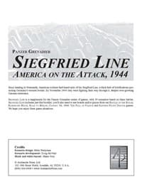 Panzer Grenadier: Siegfried Line Supplement - Avalanche Press LTD - Boardgames card