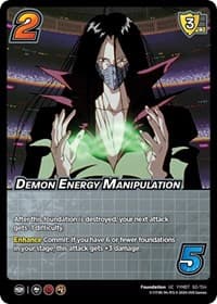 Demon Energy Manipulation - Yu Yu Hakusho: Dark Tournament - UniVersus card