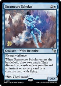 Steamcore Scholar - Prerelease Cards - Magic: The Gathering card