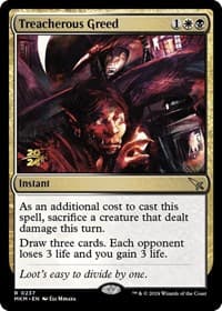 Treacherous Greed - Prerelease Cards - Magic: The Gathering card