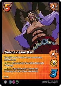 Armor of the Ape - Yu Yu Hakusho: Dark Tournament - UniVersus card