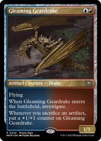 Gleaming Geardrake - Promo Pack: Murders at Karlov Manor - Magic: The Gathering card