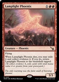 Lamplight Phoenix - Promo Pack: Murders at Karlov Manor - Magic: The Gathering card