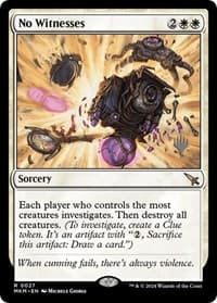 No Witnesses - Promo Pack: Murders at Karlov Manor - Magic: The Gathering card