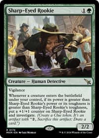 Sharp-Eyed Rookie - Promo Pack: Murders at Karlov Manor - Magic: The Gathering card