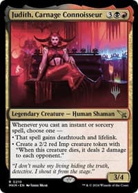 Judith, Carnage Connoisseur - Promo Pack: Murders at Karlov Manor - Magic: The Gathering card