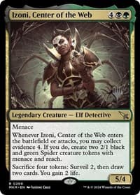 Izoni, Center of the Web - Promo Pack: Murders at Karlov Manor - Magic: The Gathering card