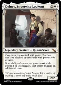 Delney, Streetwise Lookout - Promo Pack: Murders at Karlov Manor - Magic: The Gathering card