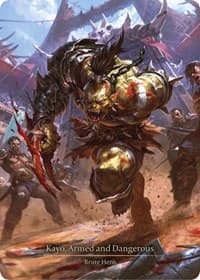 Kayo, Armed and Dangerous (Marvel) - Heavy Hitters - Flesh and Blood TCG card