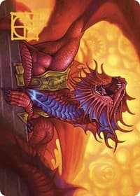 Niv-Mizzet, Guildpact Art Card (44/49) (Gold-Stamped Signature) - Art Series: Murders at Karlov Manor - Magic: The Gathering card