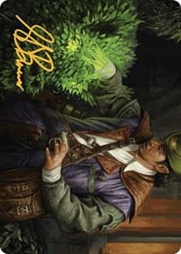 Hedge Whisperer Art Card (Gold-Stamped Signature) - Art Series: Murders at Karlov Manor - Magic: The Gathering card