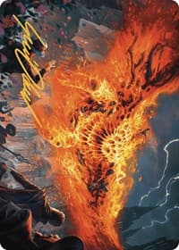 Havoc Eater Art Card (Gold-Stamped Signature) - Art Series: Murders at Karlov Manor - Magic: The Gathering card