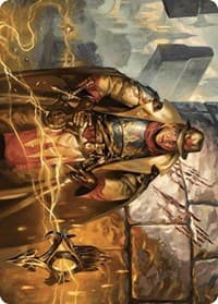 Tenth District Hero Art Card - Art Series: Murders at Karlov Manor - Magic: The Gathering card