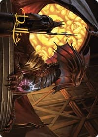 Niv-Mizzet, Guildpact Art Card (21/49) (Gold-Stamped Signature) - Art Series: Murders at Karlov Manor - Magic: The Gathering card