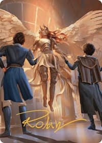 Demand Answers Art Card (Gold-Stamped Signature) - Art Series: Murders at Karlov Manor - Magic: The Gathering card