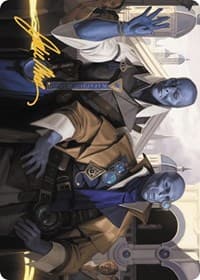 Hotshot Investigators Art Card (Gold-Stamped Signature) - Art Series: Murders at Karlov Manor - Magic: The Gathering card