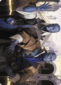 Hotshot Investigators Art Card - Art Series: Murders at Karlov Manor - Magic: The Gathering card