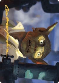 Fugitive Codebreaker Art Card (Gold-Stamped Signature) - Art Series: Murders at Karlov Manor - Magic: The Gathering card