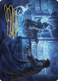 Intrude on the Mind Art Card (Gold-Stamped Signature) - Art Series: Murders at Karlov Manor - Magic: The Gathering card
