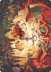 Warleader's Call Art Card (23/49) (Gold-Stamped Signature) - Art Series: Murders at Karlov Manor - Magic: The Gathering card