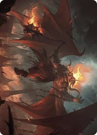 Rakdos, Patron of Chaos Art Card (22/49) - Art Series: Murders at Karlov Manor - Magic: The Gathering card