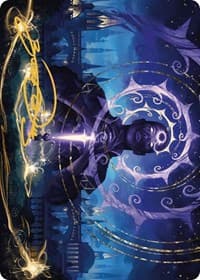 Coerced to Kill Art Card (Gold-Stamped Signature) - Art Series: Murders at Karlov Manor - Magic: The Gathering card