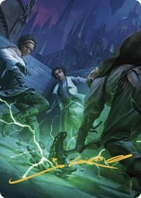 Fanatical Strength Art Card (Gold-Stamped Signature) - Art Series: Murders at Karlov Manor - Magic: The Gathering card