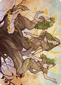 Trostani, Three Whispers Art Card (Gold-Stamped Signature) - Art Series: Murders at Karlov Manor - Magic: The Gathering card