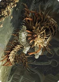 Rot Farm Mortipede Art Card - Art Series: Murders at Karlov Manor - Magic: The Gathering card