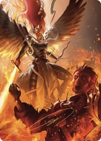 Warleader's Call Art Card (35/49) (Gold-Stamped Signature) - Art Series: Murders at Karlov Manor - Magic: The Gathering card