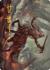 Yarus, Roar of the Old Gods Art Card (24/49) (Gold-Stamped Signature) - Art Series: Murders at Karlov Manor - Magic: The Gathering card