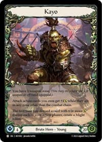 Kayo // Rhinar - Heavy Hitters - Flesh and Blood TCG card