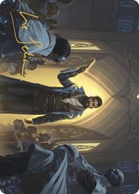 Auspicious Arrival Art Card (Gold-Stamped Signature) - Art Series: Murders at Karlov Manor - Magic: The Gathering card