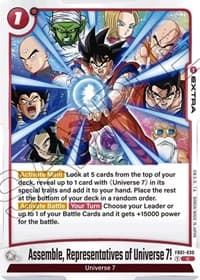 Assemble, Representatives of Universe 7! - Awakened Pulse - Dragon Ball Super: Fusion World card