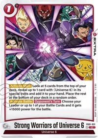 Strong Warriors of Universe 6 - Awakened Pulse - Dragon Ball Super: Fusion World card