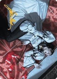 Deadly Complication Art Card (18/49) (Gold-Stamped Signature) - Art Series: Murders at Karlov Manor - Magic: The Gathering card