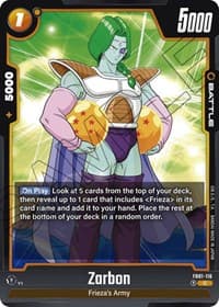 Zarbon - Awakened Pulse - Dragon Ball Super: Fusion World card