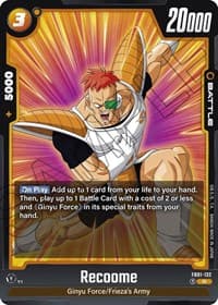 Recoome - Awakened Pulse - Dragon Ball Super: Fusion World card