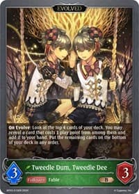 Tweedle Dum, Tweedle Dee (Evolved) - BP03: Flame of Laevateinn - Shadowverse: Evolve card
