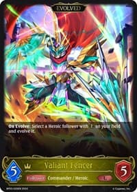 Valiant Fencer (Evolved) - BP03: Flame of Laevateinn - Shadowverse: Evolve card