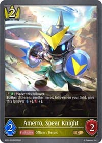 Amerro, Spear Knight - BP03: Flame of Laevateinn - Shadowverse: Evolve card