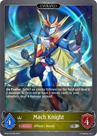 Mach Knight (Evolved) - BP03: Flame of Laevateinn - Shadowverse: Evolve card