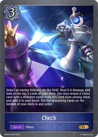 Check - BP03: Flame of Laevateinn - Shadowverse: Evolve card