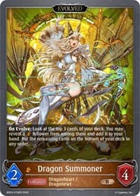 Dragon Summoner (Evolved) - BP03: Flame of Laevateinn - Shadowverse: Evolve card