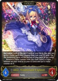 Alice, Wonderland Explorer (Evolved) - BP03: Flame of Laevateinn - Shadowverse: Evolve card