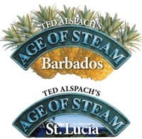 Age of Steam Expansion: Barbados & St. Lucia - Bezier Games - Boardgames card