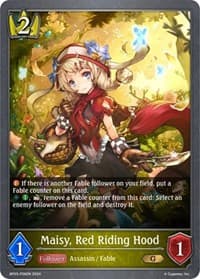 Maisy, Red Riding Hood - P06EN (Foil) - BP03: Flame of Laevateinn - Shadowverse: Evolve card