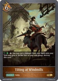 Tilting at Windmills - P16EN (Foil) - BP03: Flame of Laevateinn - Shadowverse: Evolve card