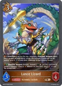 Lance Lizard - P20EN (Foil) - BP03: Flame of Laevateinn - Shadowverse: Evolve card